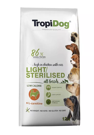 Karmy dla psów Tropidog to odpowiednio dobrane składniki, które wspomagają prawidłowy rozwój psiaków.